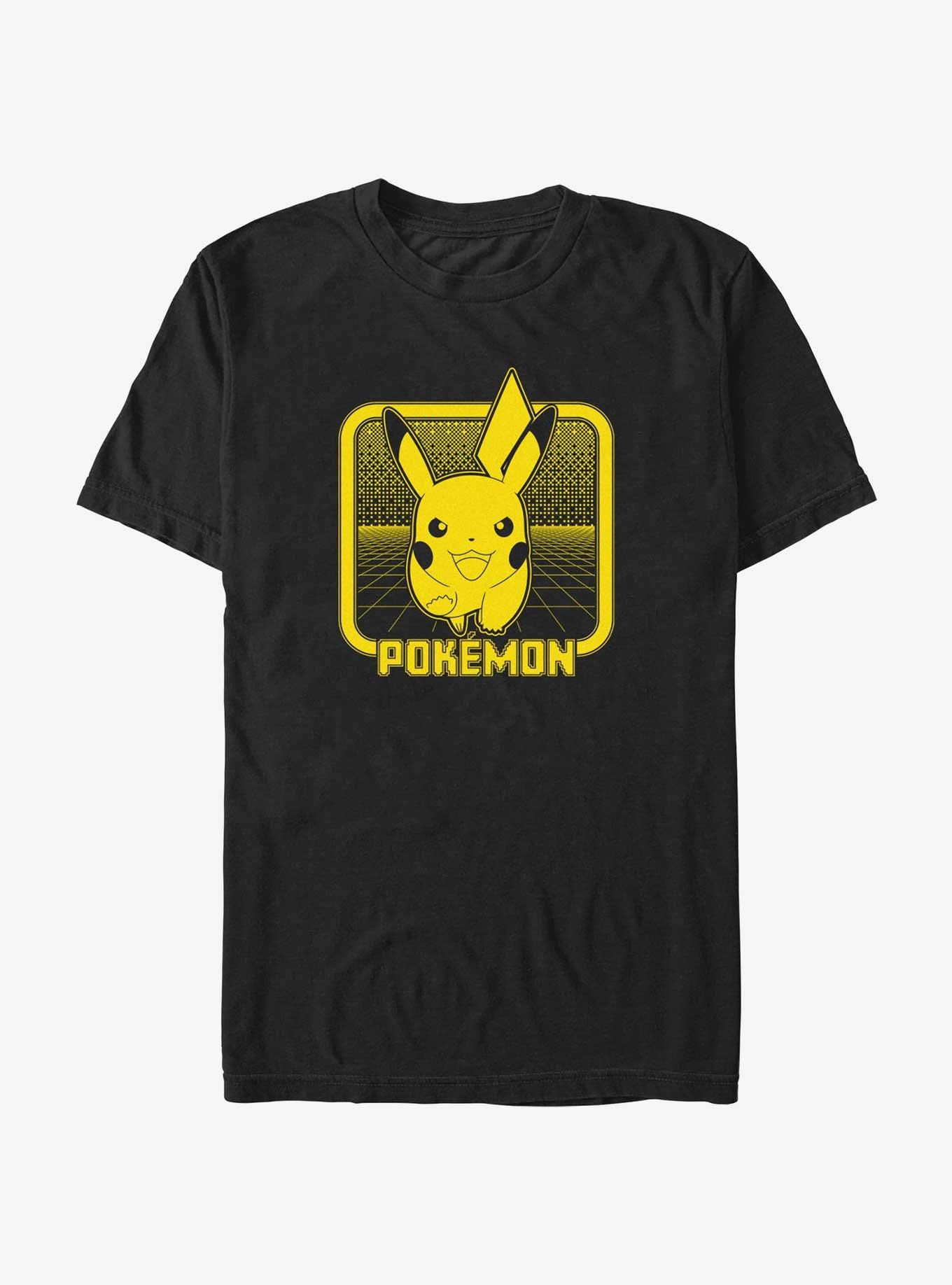 Pokemon Digital Pikachu T-Shirt, BLACK, hi-res