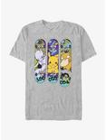 Pokemon Mewtwo, Pikachu, and Psyduck Skateboard Deck Art T-Shirt, ATH HTR, hi-res