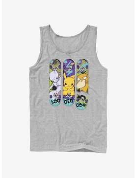 Pokemon Mewtwo, Pikachu, and Psyduck Skateboard Deck Art Tank, , hi-res