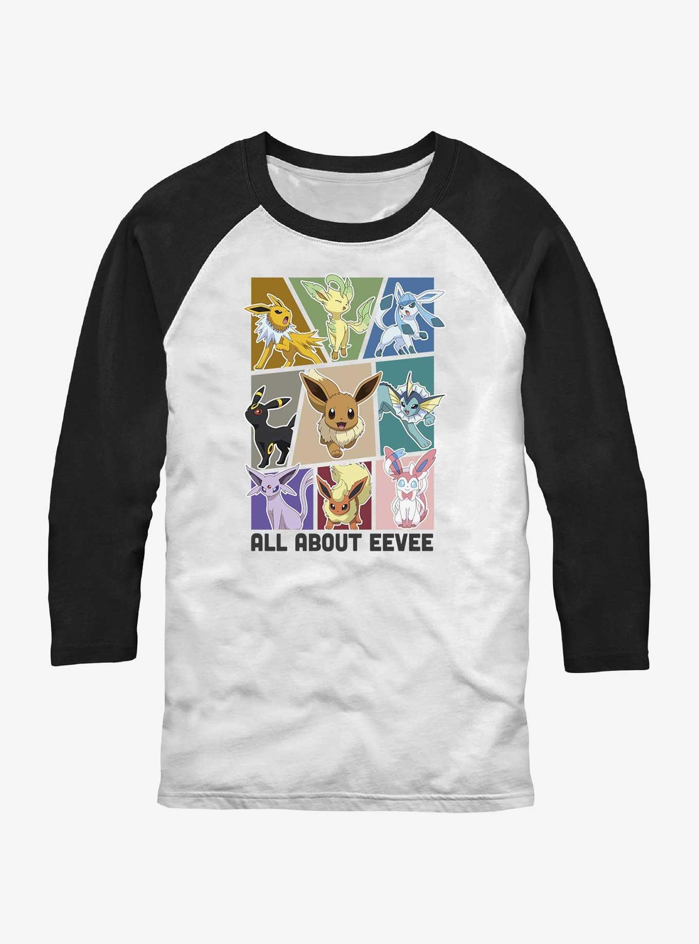Pokemon Eevee Eeveelution Raglan T-Shirt, , hi-res