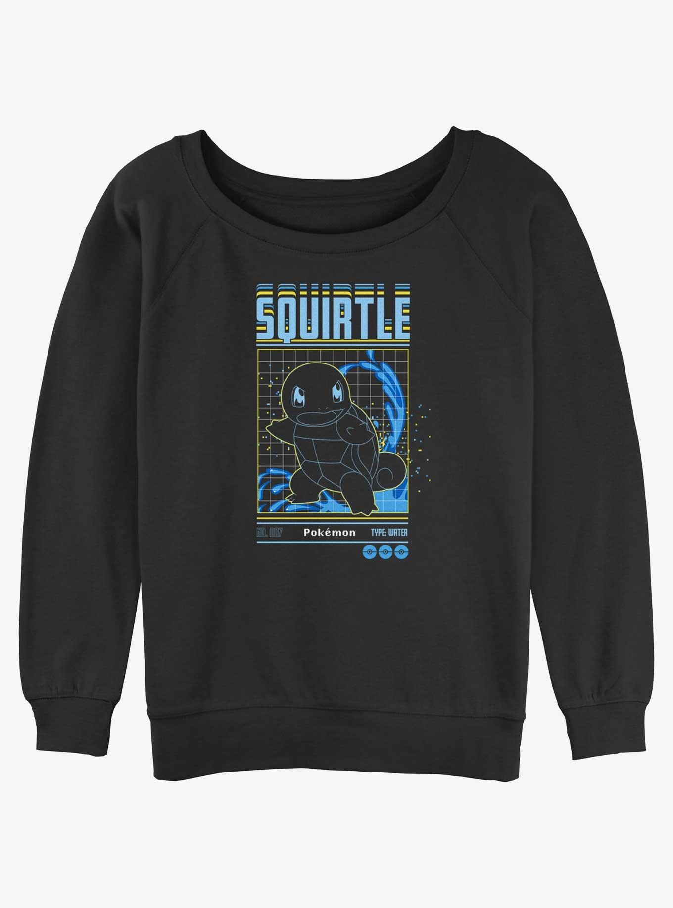 Pokemon Squirtle Grid Slouchy Sweatshirt, , hi-res