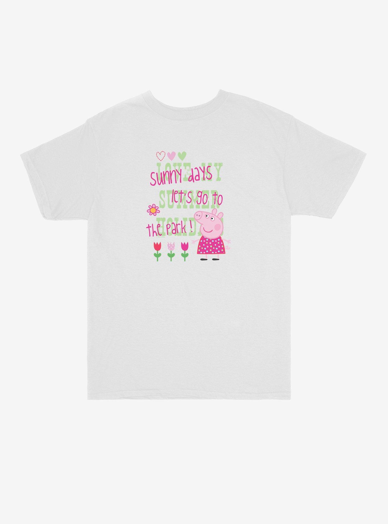 Peppa Pig Sunny Days Love My Summer Youth T-Shirt, WHITE, hi-res