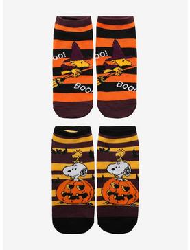 Peanuts Snoopy & Woodstock Halloween No-Show Socks 2 Pair, , hi-res