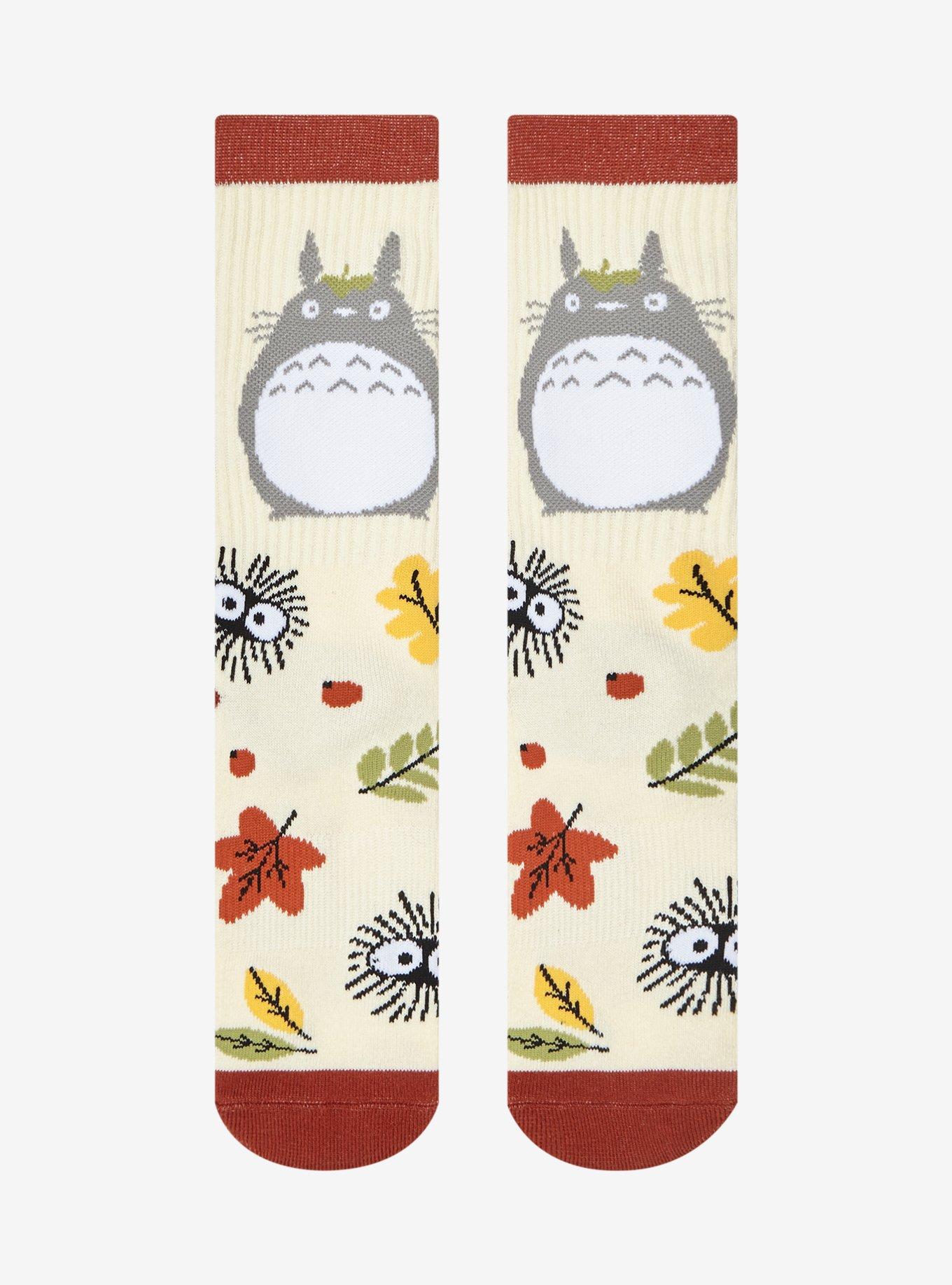 Studio Ghibli My Neighbor Totoro Fall Leaves Crew Socks, , hi-res