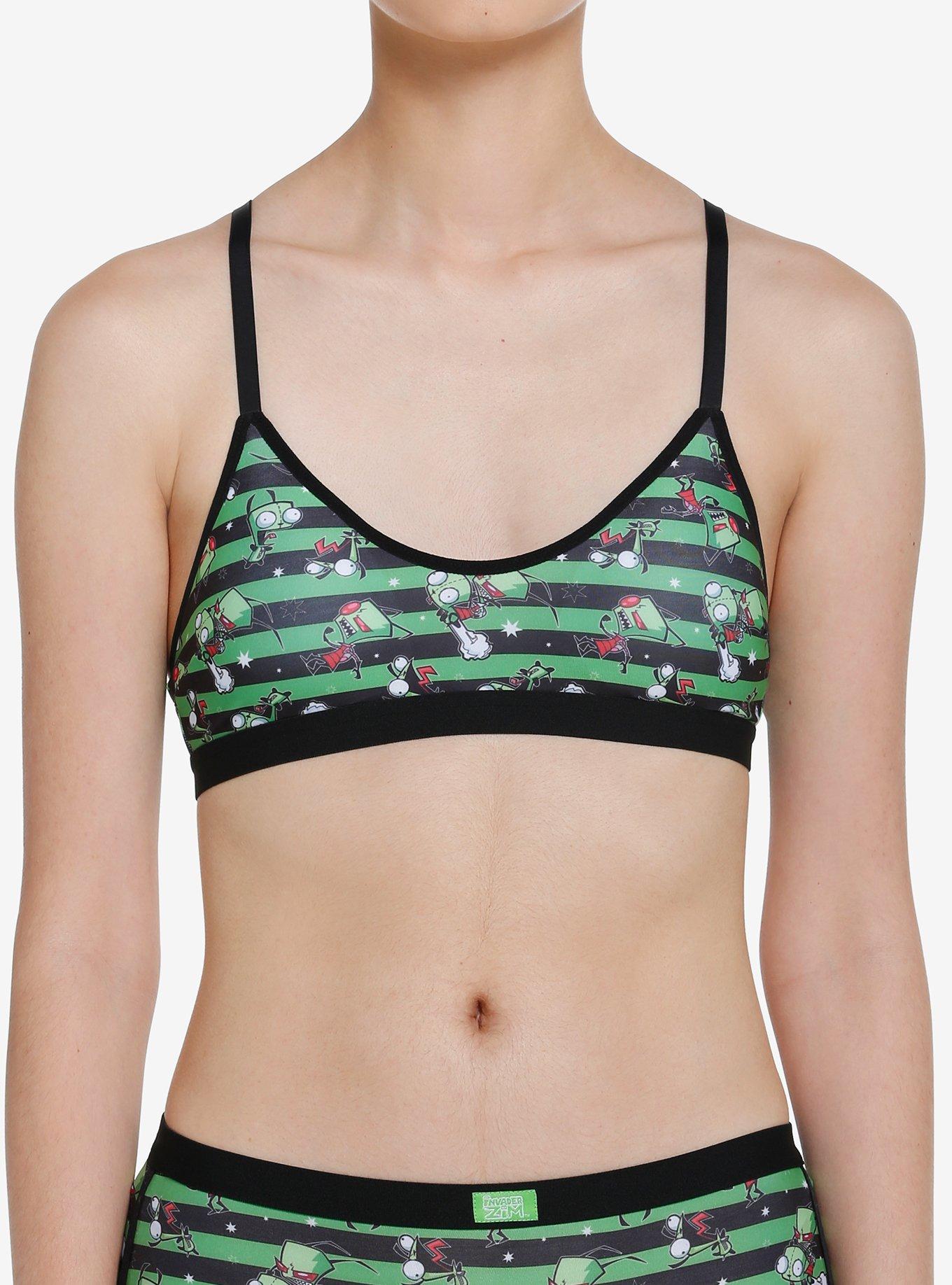 Invader Zim GIR Stripe Bralette