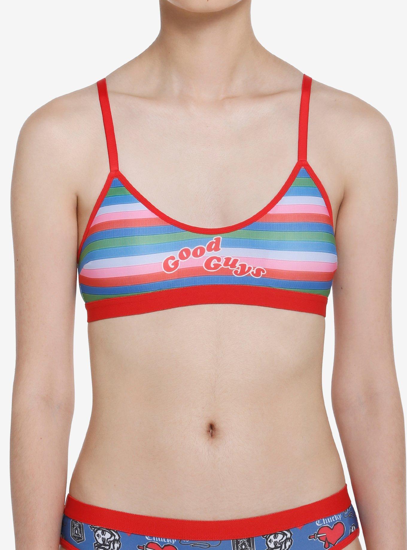 Chucky Stripe Bralette, MULTI, hi-res
