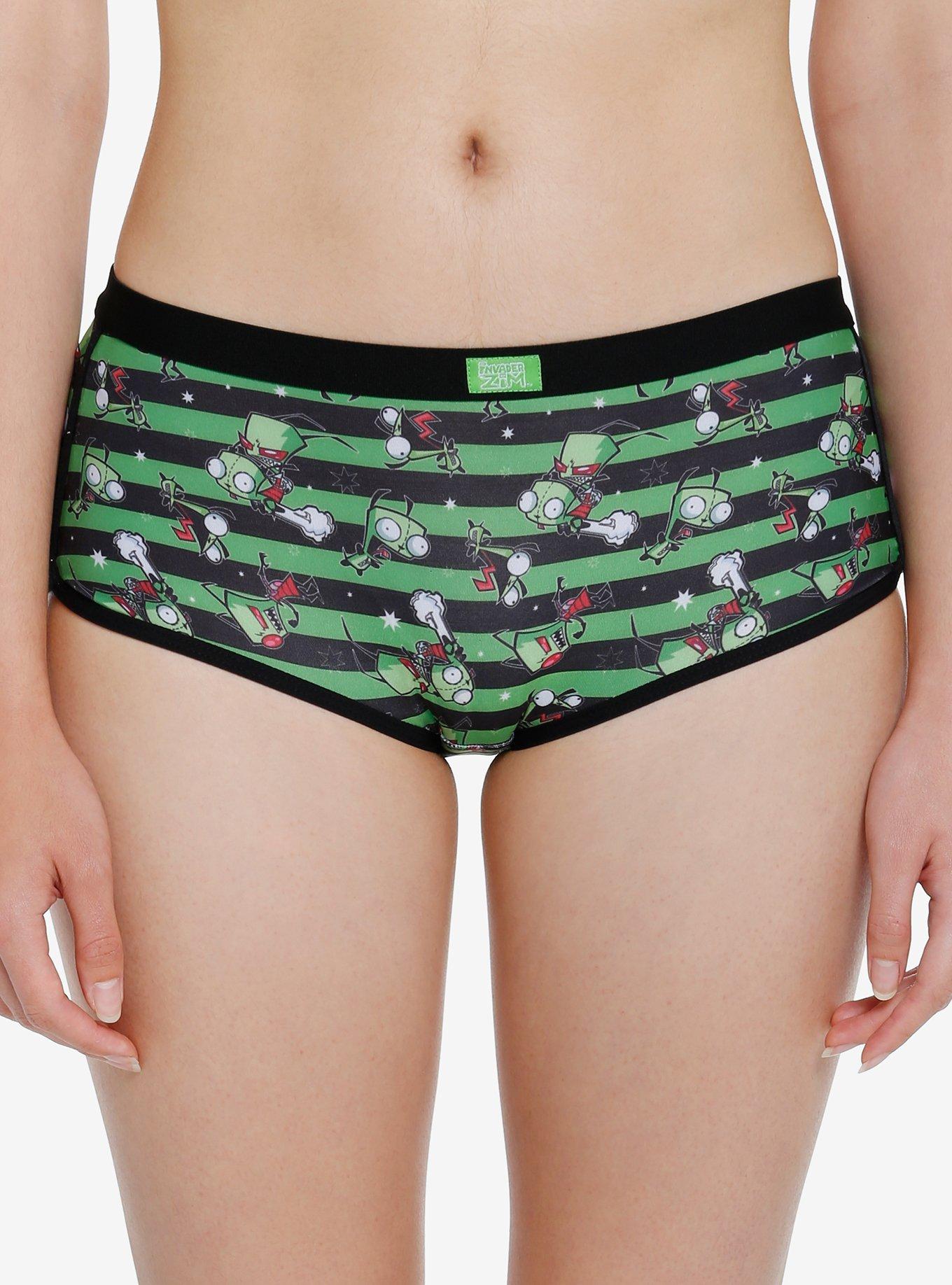 Invader Zim GIR Stripe Panty, MULTI, hi-res