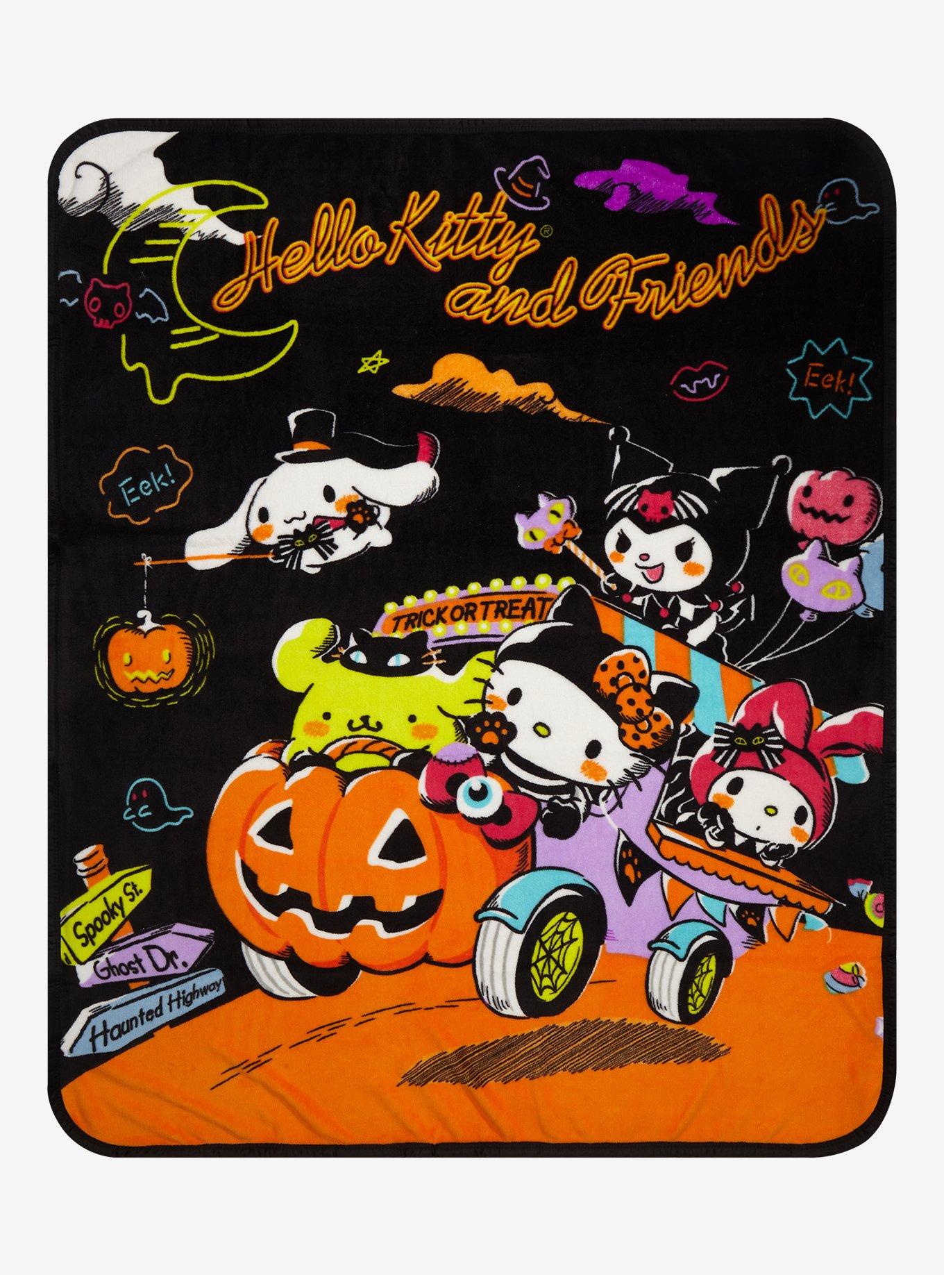 Hello Kitty And Friends Halloween Throw Blanket