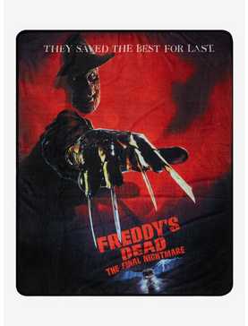 A Nightmare On Elm Street Freddy's Dead: The Final Nightmare Throw Blanket, , hi-res