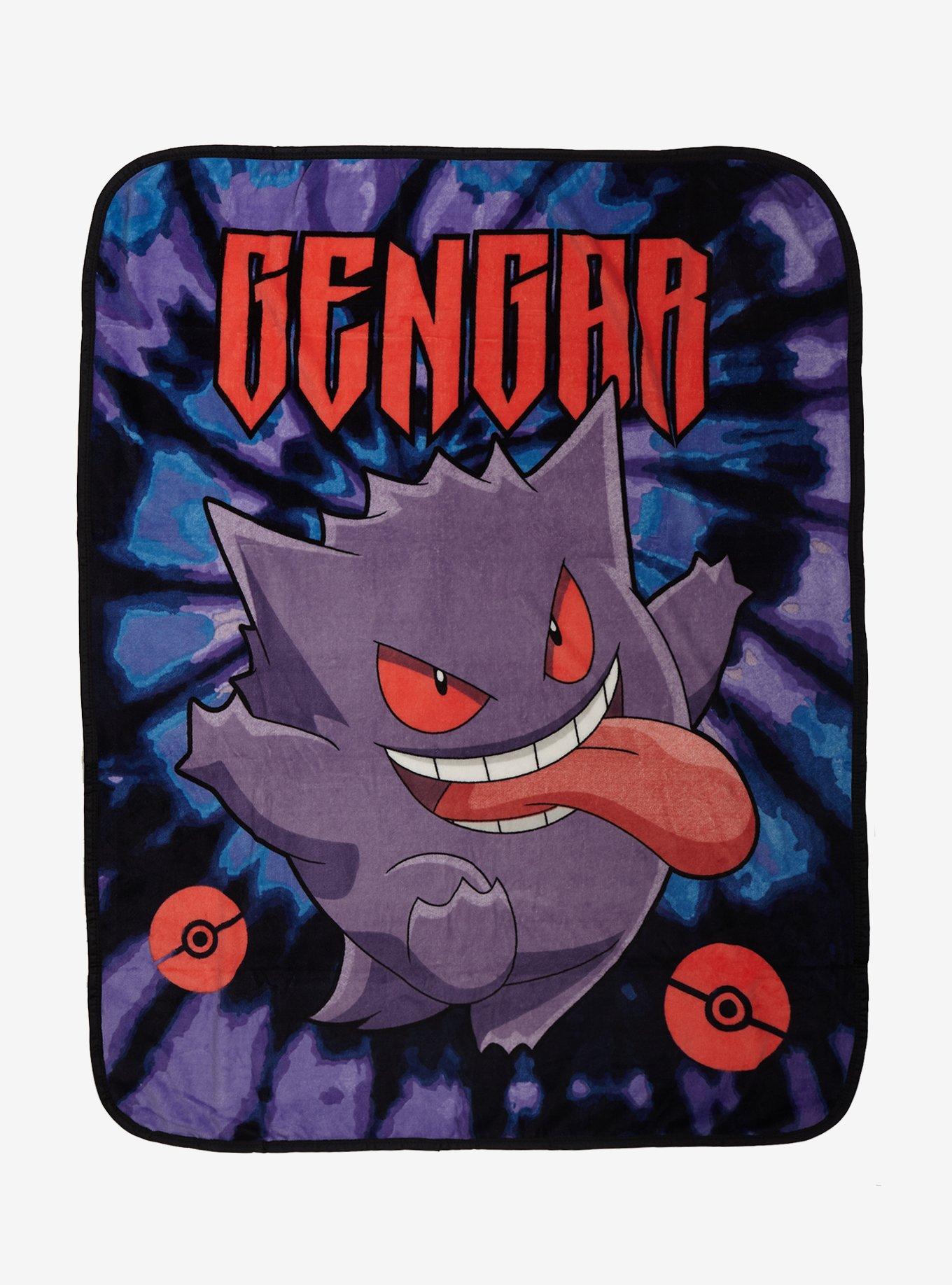 Pokemon Gengar Tie Dye Throw Blanket Hot Topic