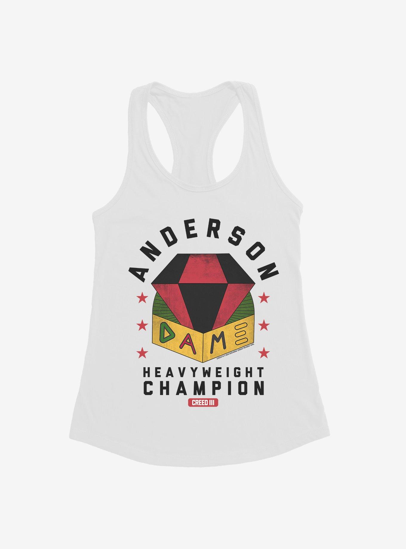 Creed III Anderson Dame Heavyweight Champion Girls Tank, WHITE, hi-res