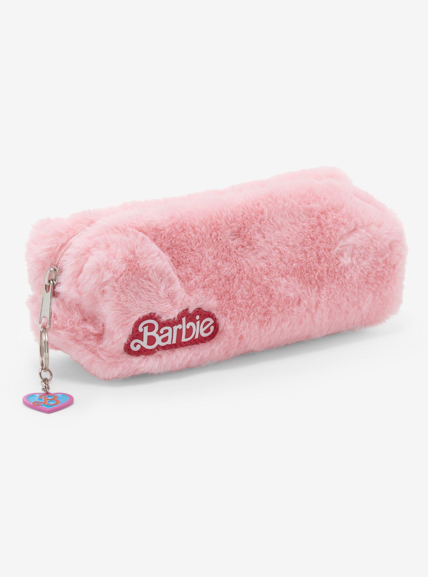 Barbie Pink Fluffy Pencil Pouch Hot Topic