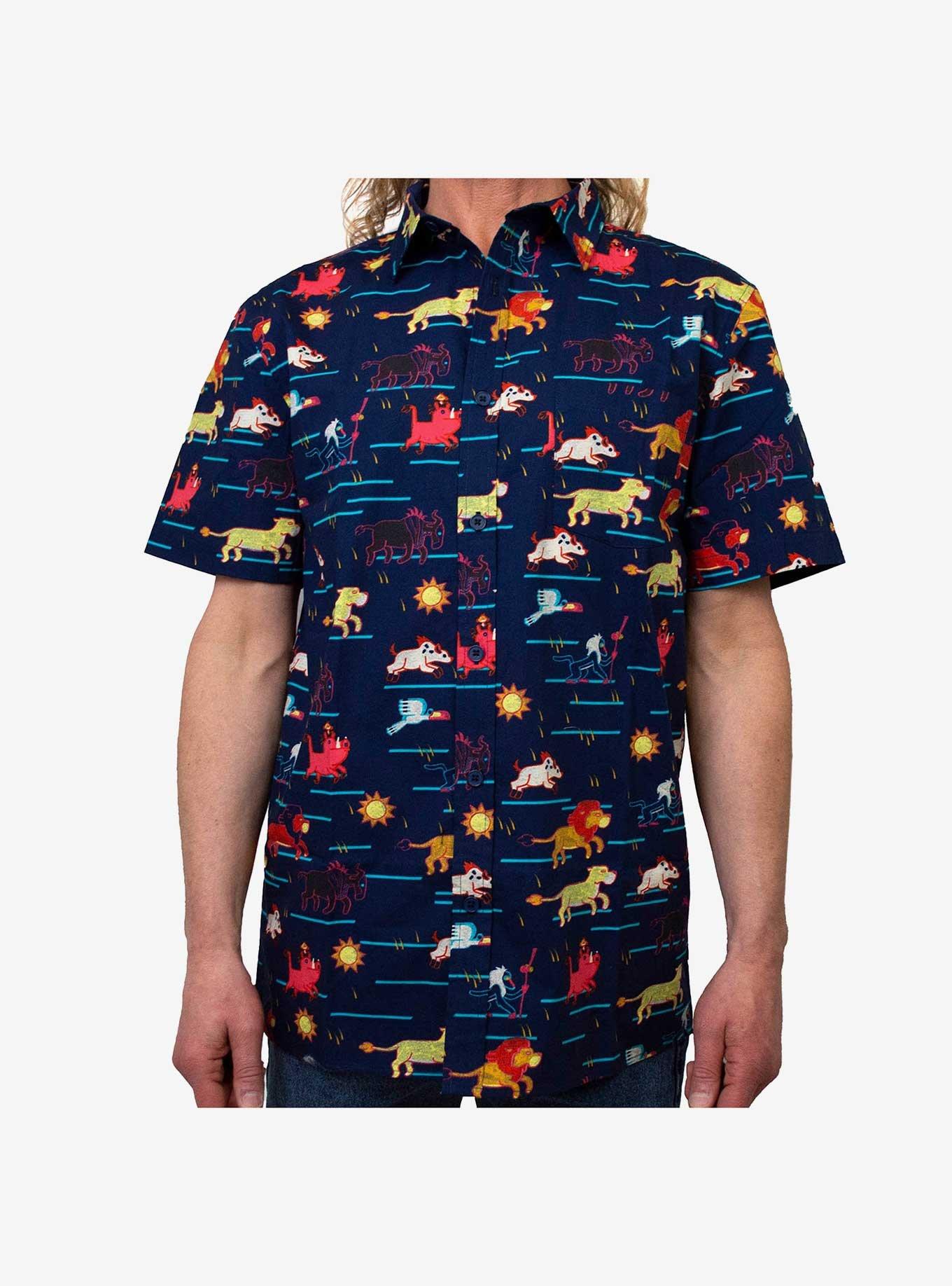 Disney The Lion King Stampede Woven Button-Up, MULTI, hi-res