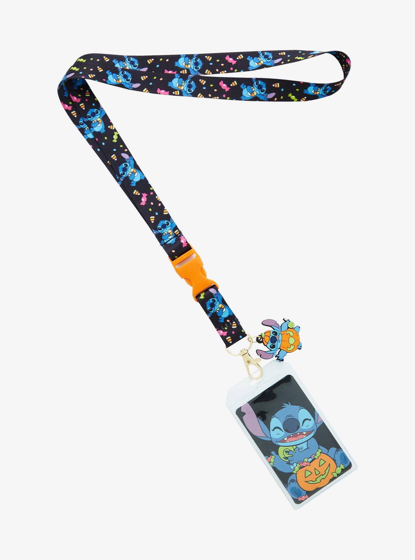 Loungefly Disney Lilo & Stitch Halloween Candy Stitch Allover Print Lanyard - BoxLunch Exclusive, , hi-res