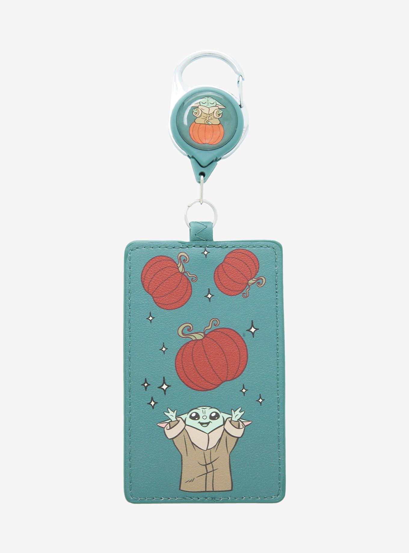 Loungefly Star Wars The Mandalorian Grogu Pumpkins Retractable Lanyard - BoxLunch Exclusive, , hi-res