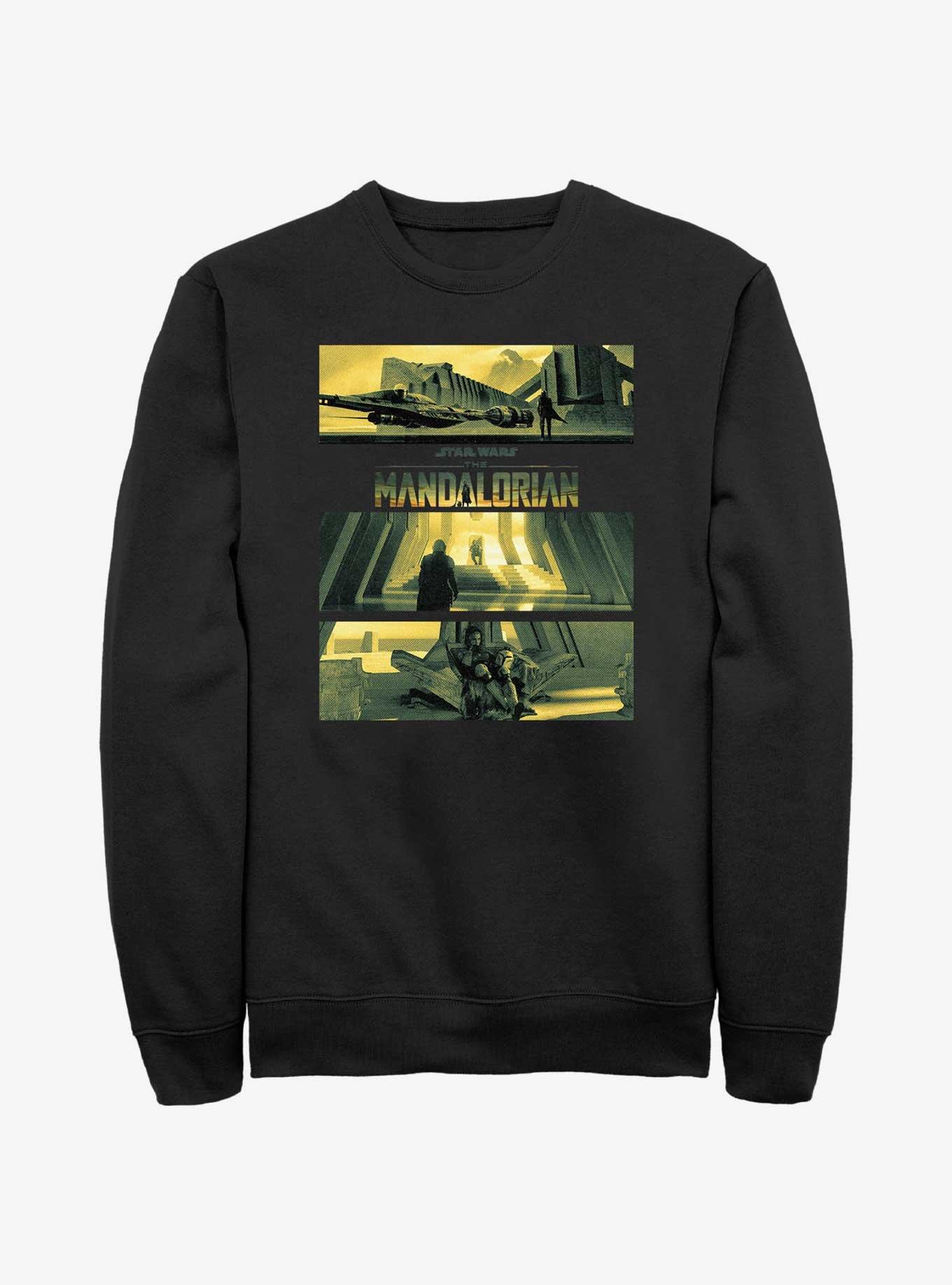 Star Wars The Mandalorian Bo-Katan's Castle On Kalevala Sweatshirt, BLACK, hi-res