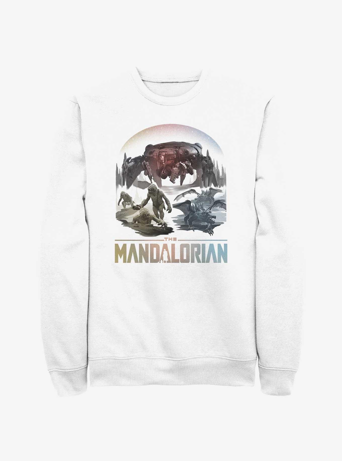 Star Wars The Mandalorian The Living Waters in the Mines of Mandalore Sweatshirt, WHITE, hi-res