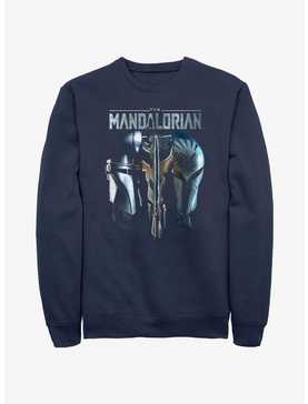 Star Wars The Mandalorian Din Djarin & Bo-Katan Mythosaur Sweatshirt BoxLunch Web Exclusive, , hi-res
