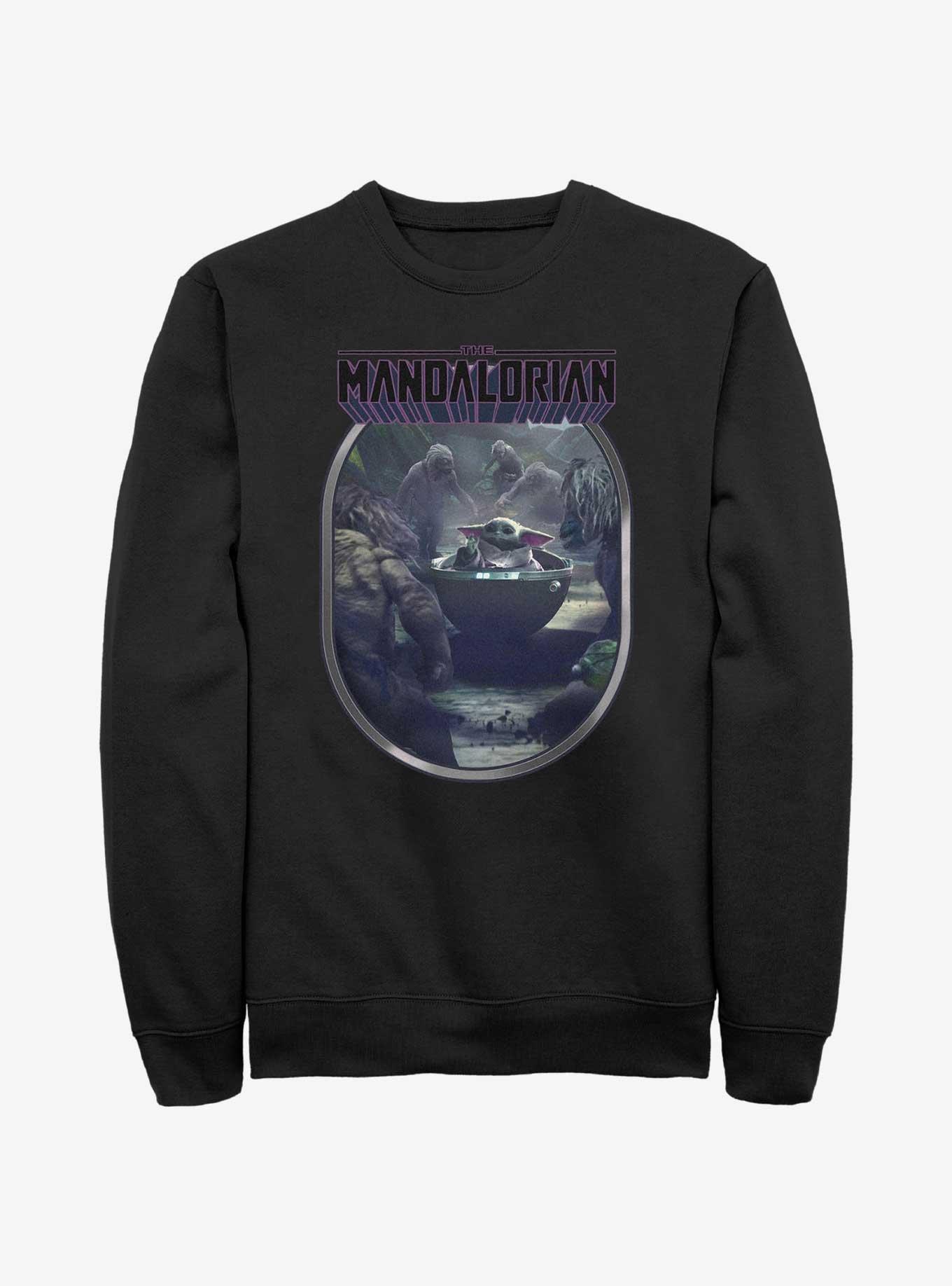 Star Wars The Mandalorian Alamites Attack Grogu Sweatshirt, , hi-res