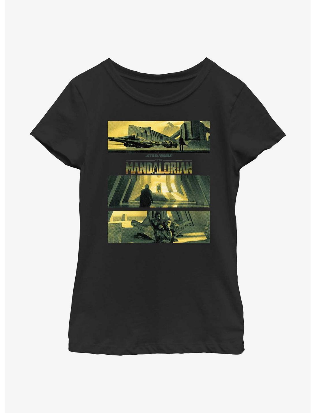 Star Wars The Mandalorian Bo-Katan's Castle On Kalevala Youth Girls T-Shirt, BLACK, hi-res