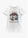 Star Wars The Mandalorian The Living Waters in the Mines of Mandalore Youth Girls T-Shirt, WHITE, hi-res