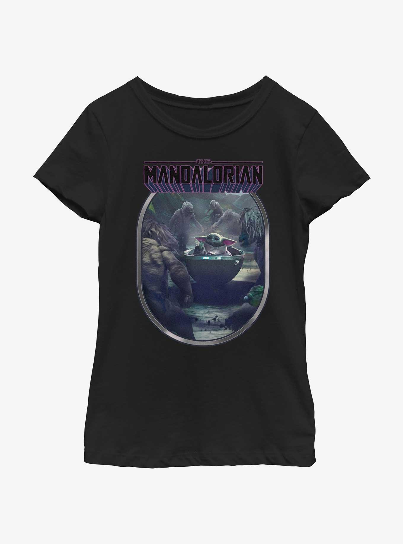 Star Wars The Mandalorian Alamites Attack Grogu Youth Girls T-Shirt, , hi-res