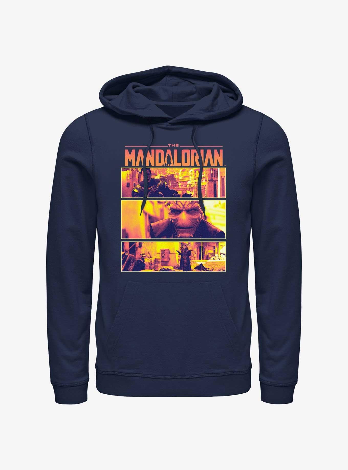 Star Wars The Mandalorian Pirates On Nevarro Standoff Hoodie, NAVY, hi-res