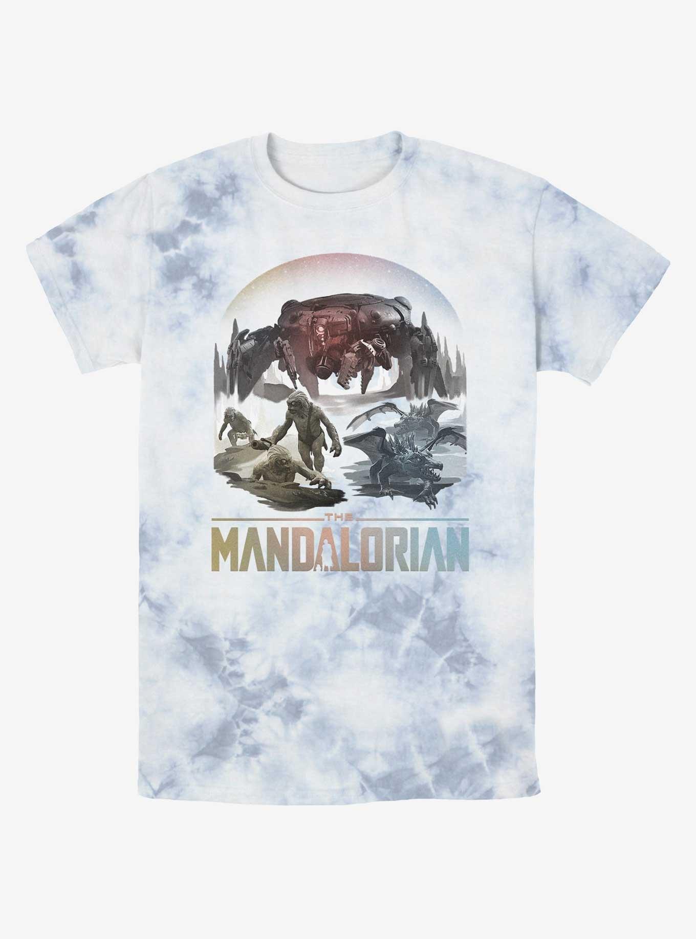 Star Wars The Mandalorian The Living Waters in the Mines of Mandalore Tie-Dye T-Shirt, WHITEBLUE, hi-res