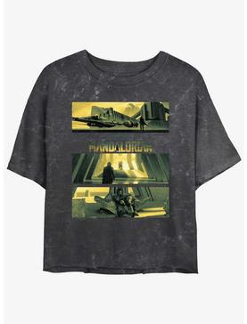 Star Wars The Mandalorian Bo-Katan's Castle On Kalevala Mineral Wash Crop Womens T-Shirt, , hi-res