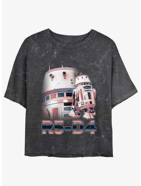 Star Wars The Mandalorian Droid R5-D4 Mineral Wash Womens Crop T-Shirt, , hi-res