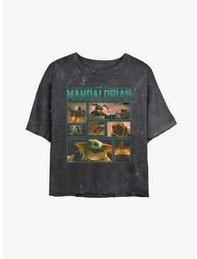 Star Wars The Mandalorian Adventures Through The Mines of Mandalore Mineral Wash Womens Crop T-Shirt, , hi-res