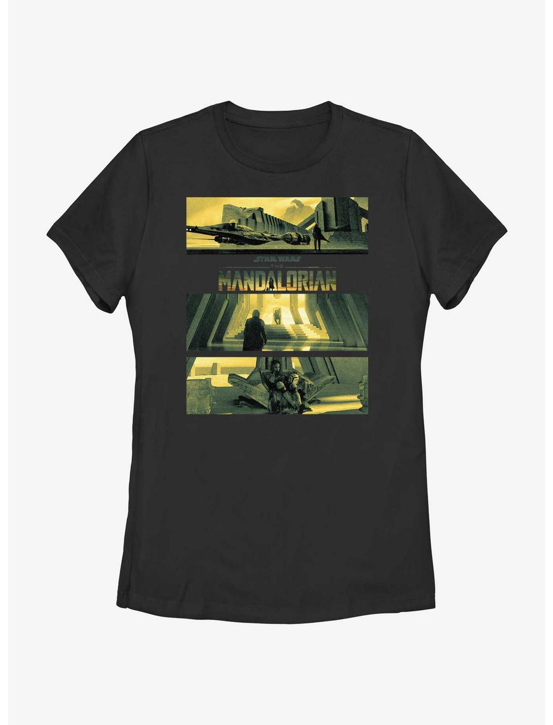 Star Wars The Mandalorian Bo-Katan's Castle On Kalevala Womens T-Shirt, BLACK, hi-res