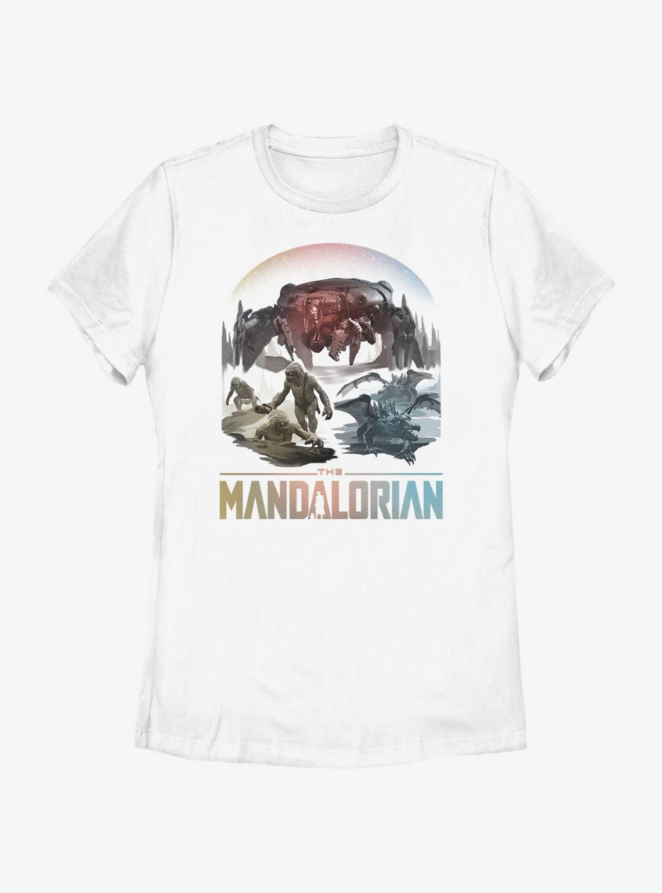 Star Wars The Mandalorian The Living Waters in the Mines of Mandalore Womens T-Shirt, WHITE, hi-res