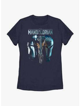 Star Wars The Mandalorian Din Djarin & Bo-Katan Mythosaur Womens T-Shirt BoxLunch Web Exclusive, , hi-res