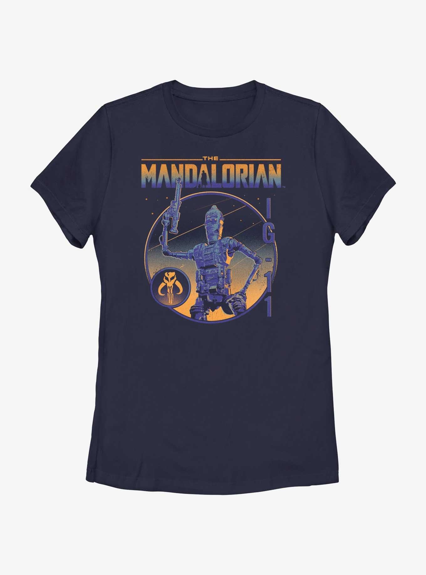 Star Wars The Mandalorian IG-11 Statue Womens T-Shirt, NAVY, hi-res