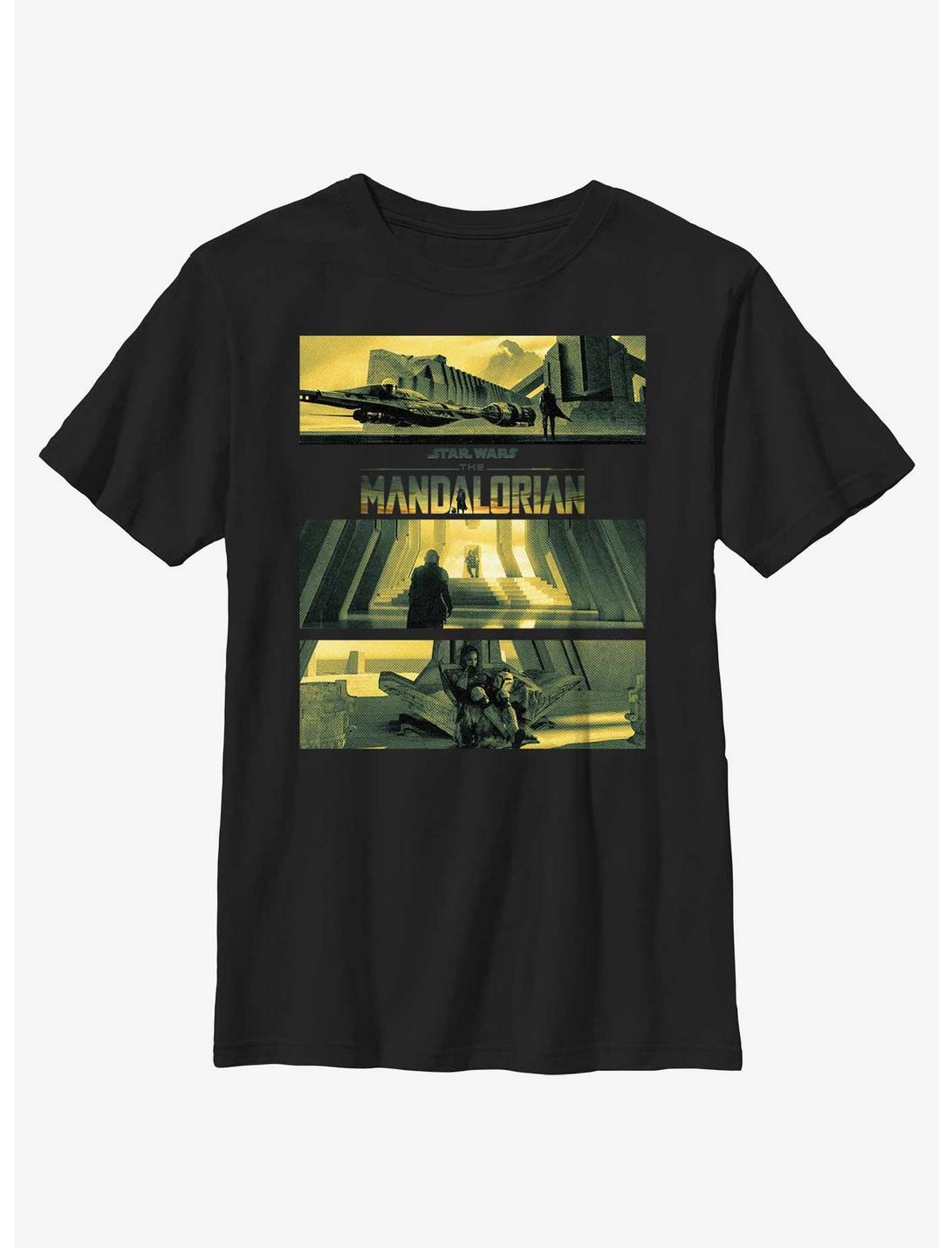 Star Wars The Mandalorian Bo-Katan's Castle On Kalevala Youth T-Shirt, BLACK, hi-res