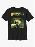 Star Wars The Mandalorian Bo-Katan's Castle On Kalevala Youth T-Shirt, BLACK, hi-res