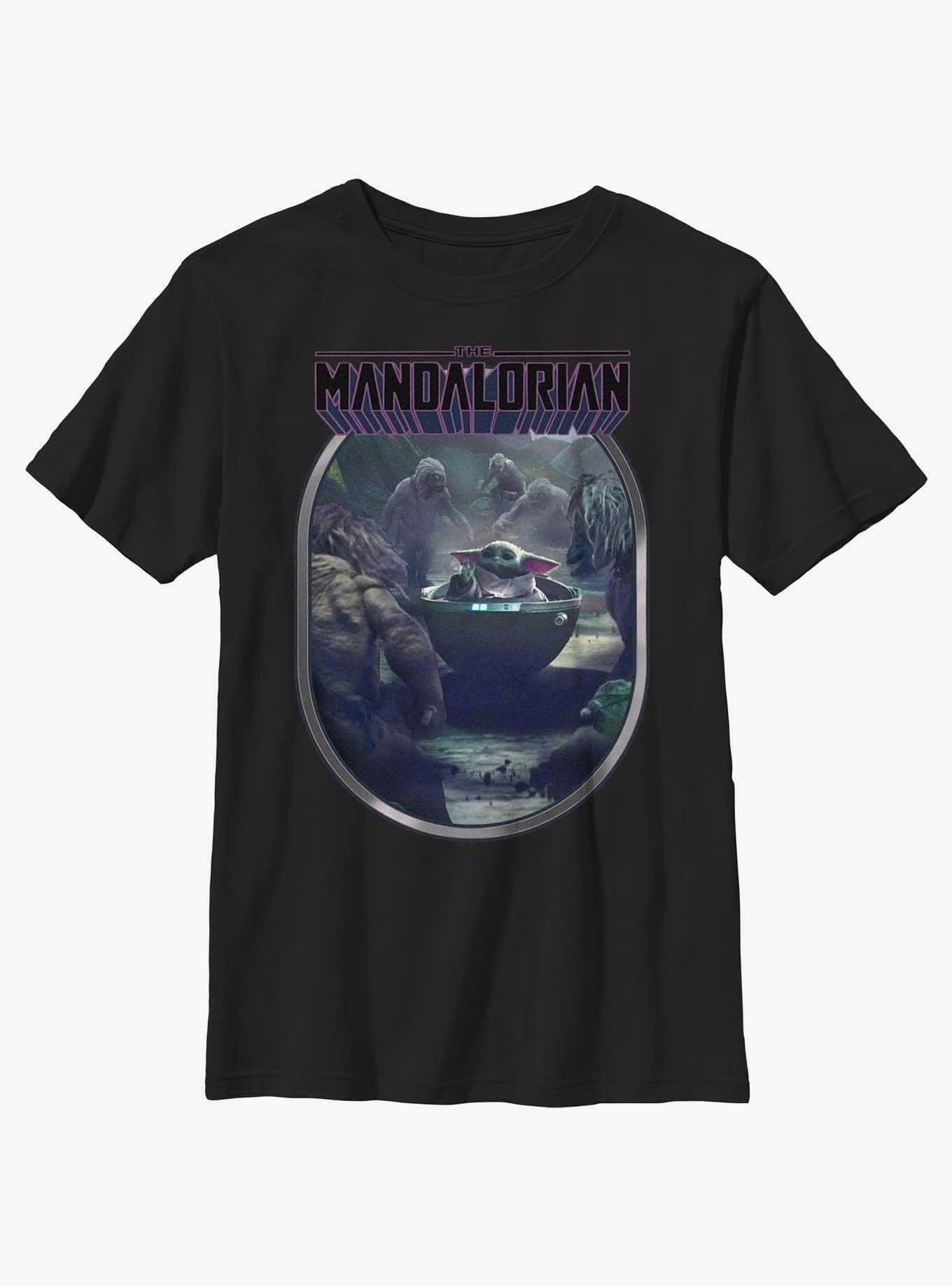 Star Wars The Mandalorian Alamites Attack Grogu Youth T-Shirt, , hi-res