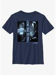 Star Wars The Mandalorian Dark Saber Youth T-Shirt, NAVY, hi-res