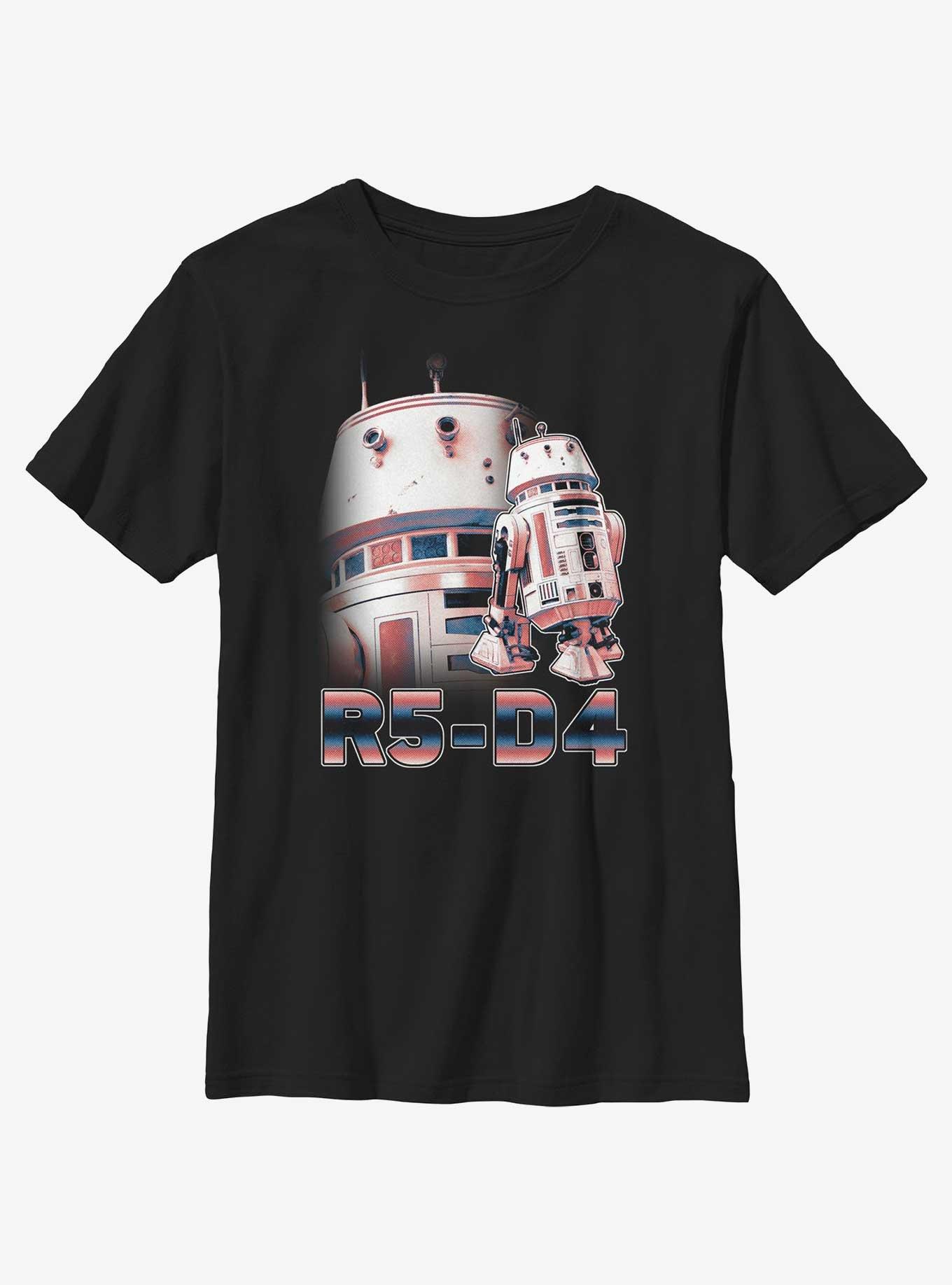 Star Wars The Mandalorian Droid R5-D4 Youth T-Shirt, BLACK, hi-res