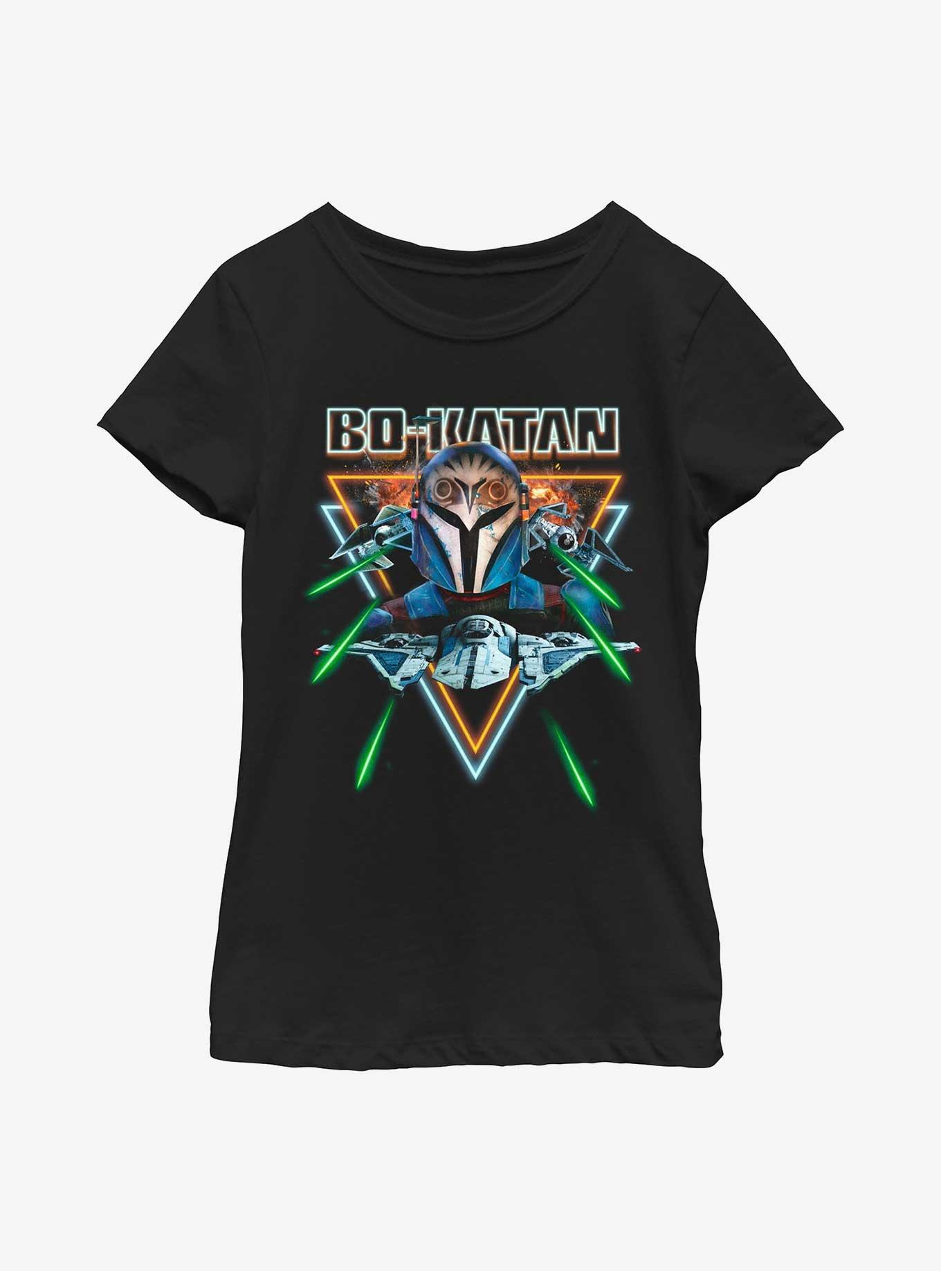 Star Wars The Mandalorian Bo-Katan Dogfight Youth Girls T-Shirt, , hi-res