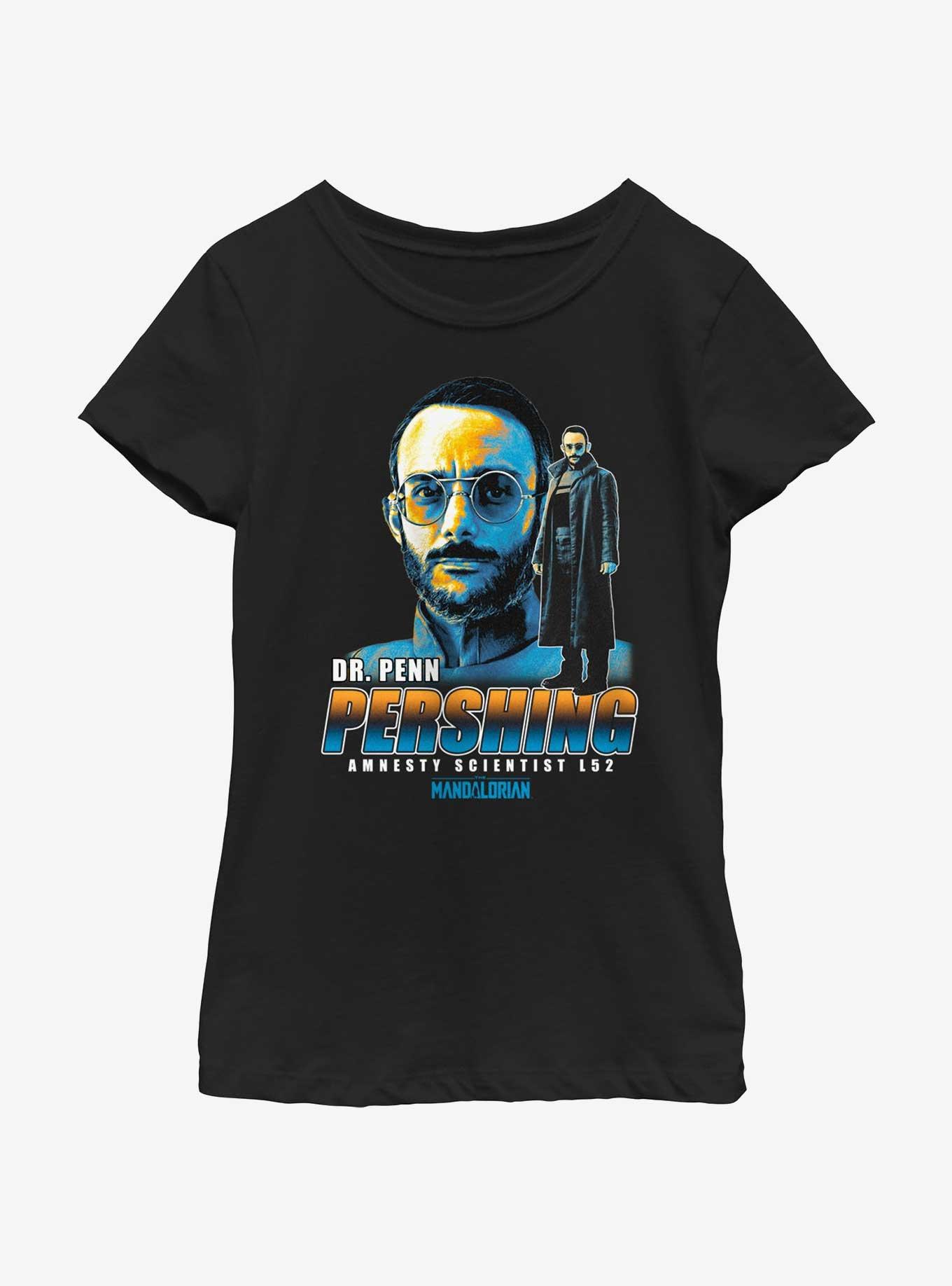 Star Wars The Mandalorian Amnesty Scientist Dr. Penn Pershing Youth Girls T-Shirt, BLACK, hi-res