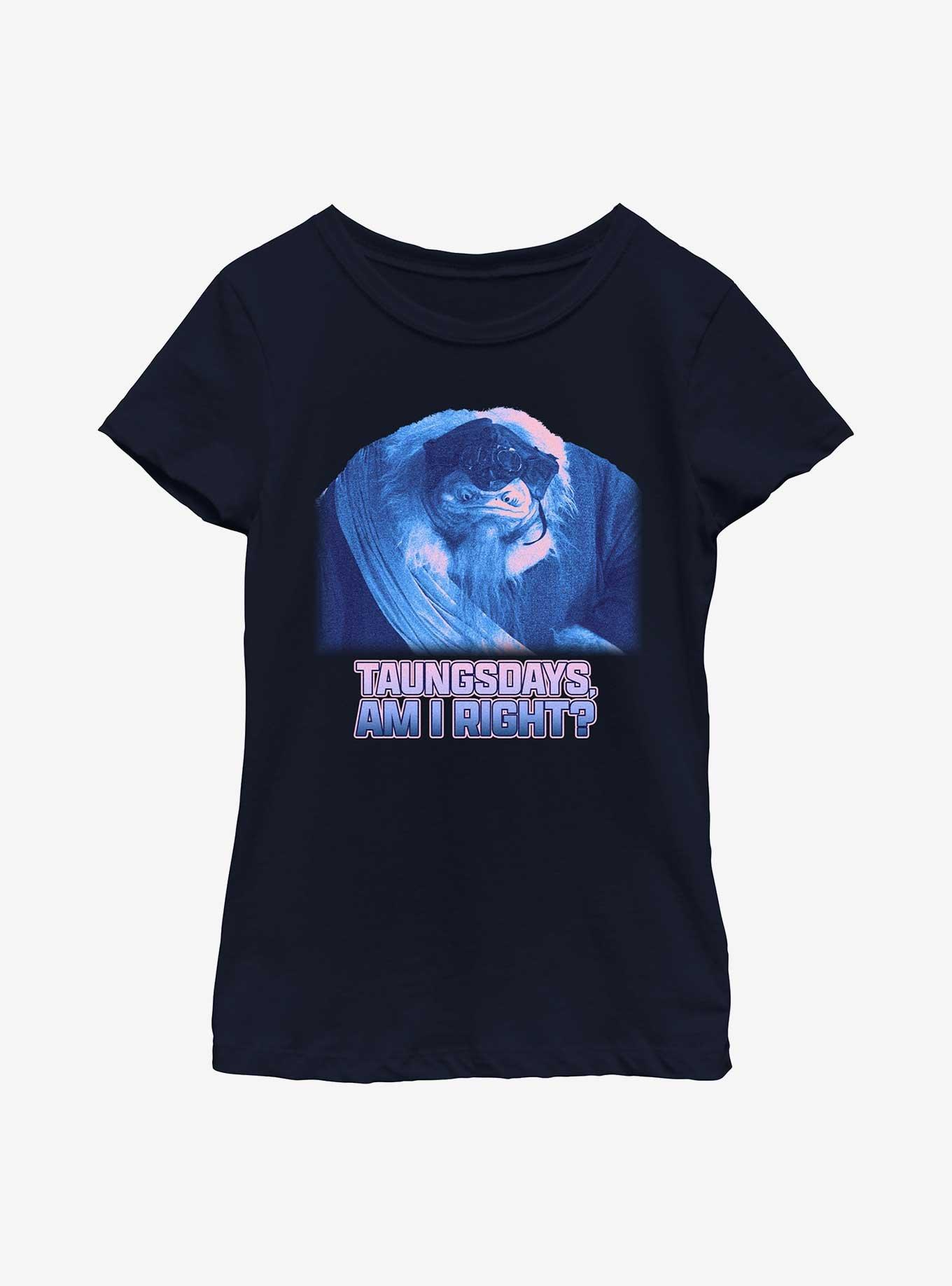 Star Wars The Mandalorian Taungsdays Am I Right Youth Girls T-Shirt, NAVY, hi-res