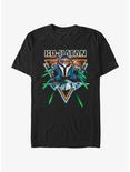 Star Wars The Mandalorian Bo-Katan Dogfight T-Shirt, BLACK, hi-res