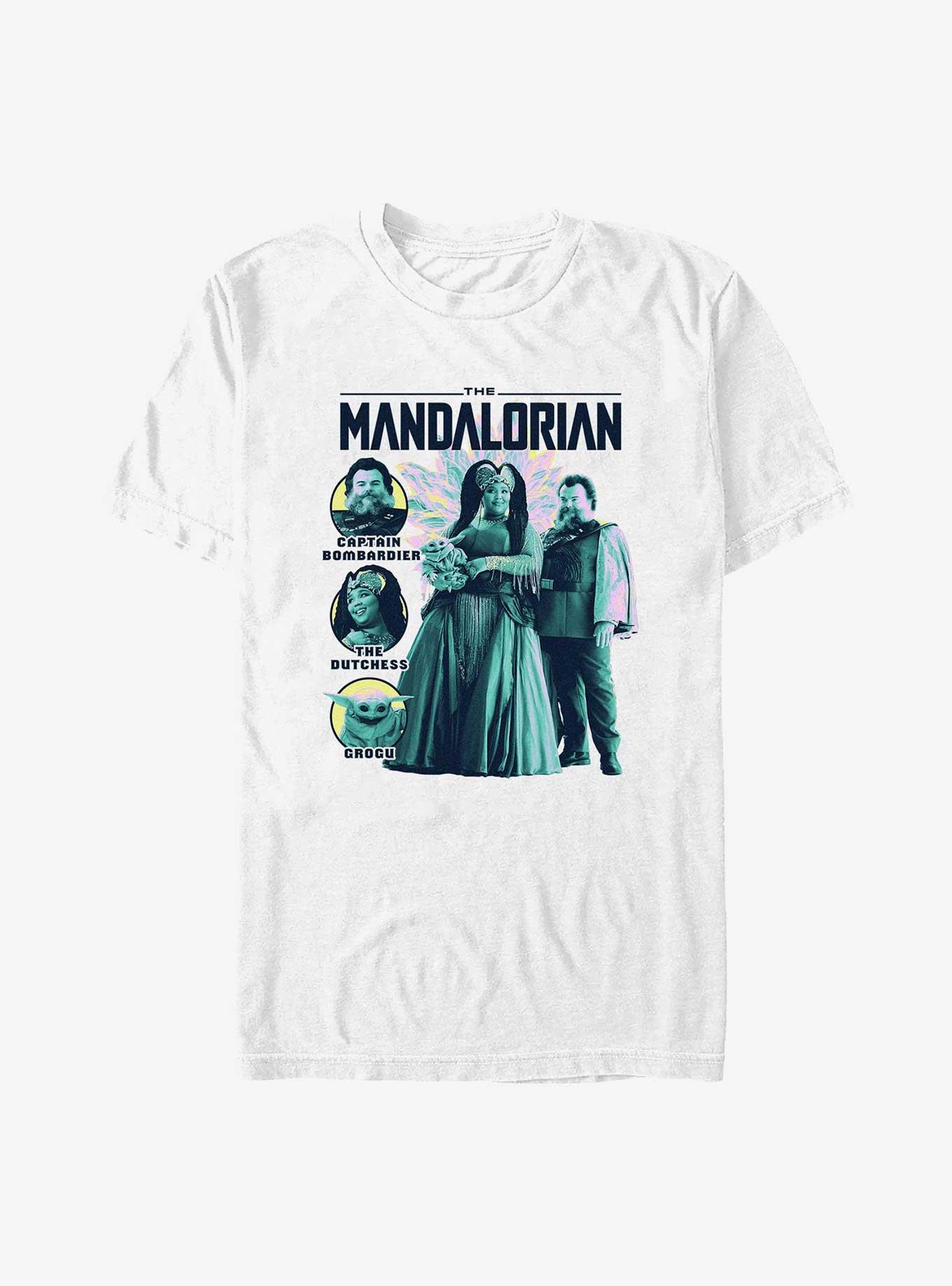 Star Wars The Mandalorian The Captain and The Dutchess T-Shirt, WHITE, hi-res