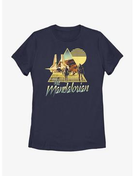 Star Wars The Mandalorian Bo-Katan & Din Djarin Sunset Nevarro Landing Womens T-Shirt BoxLunch Web Exclusive, , hi-res