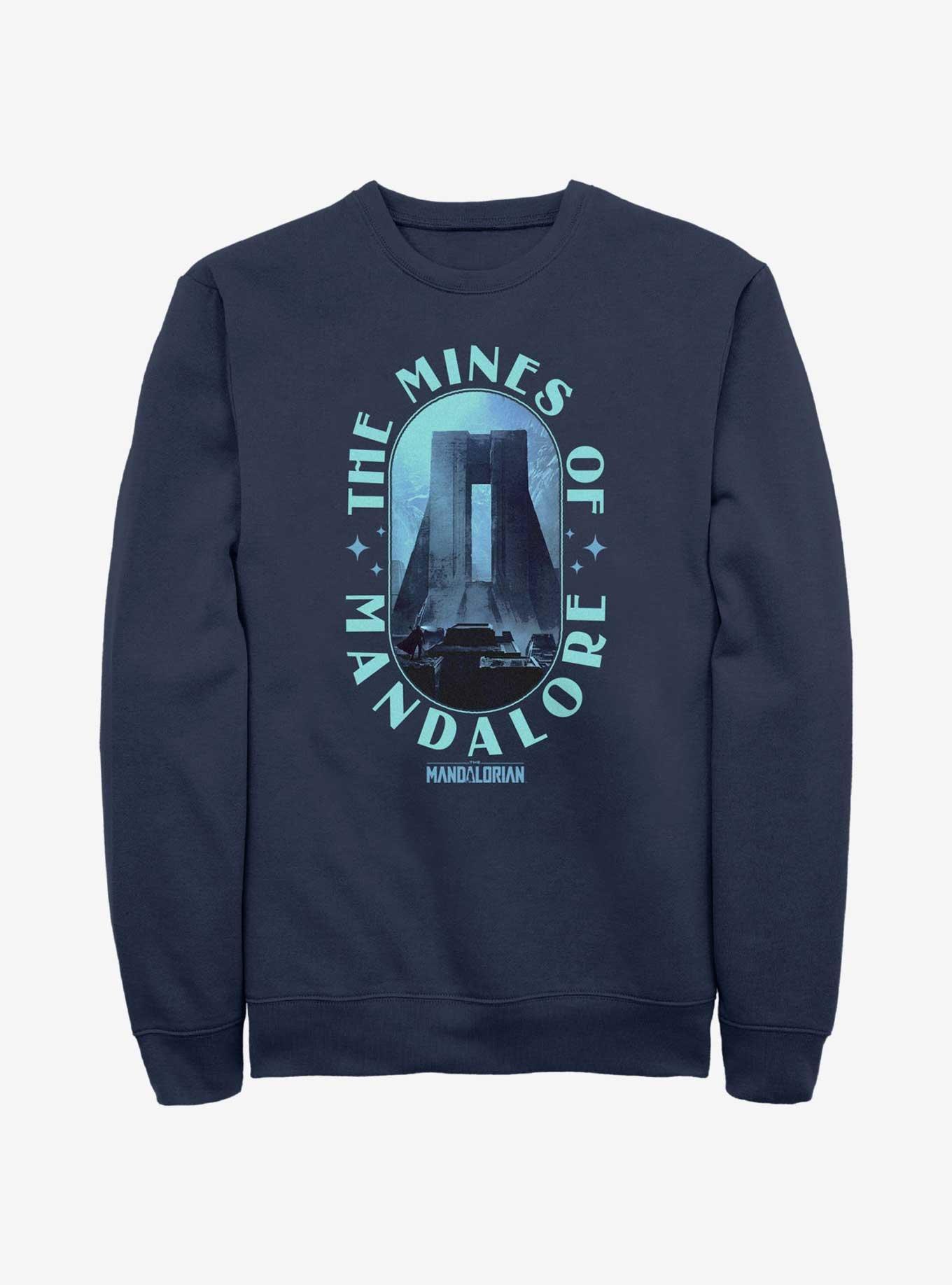 Star Wars The Mandalorian The Mines of Mandalore Sweatshirt, NAVY, hi-res