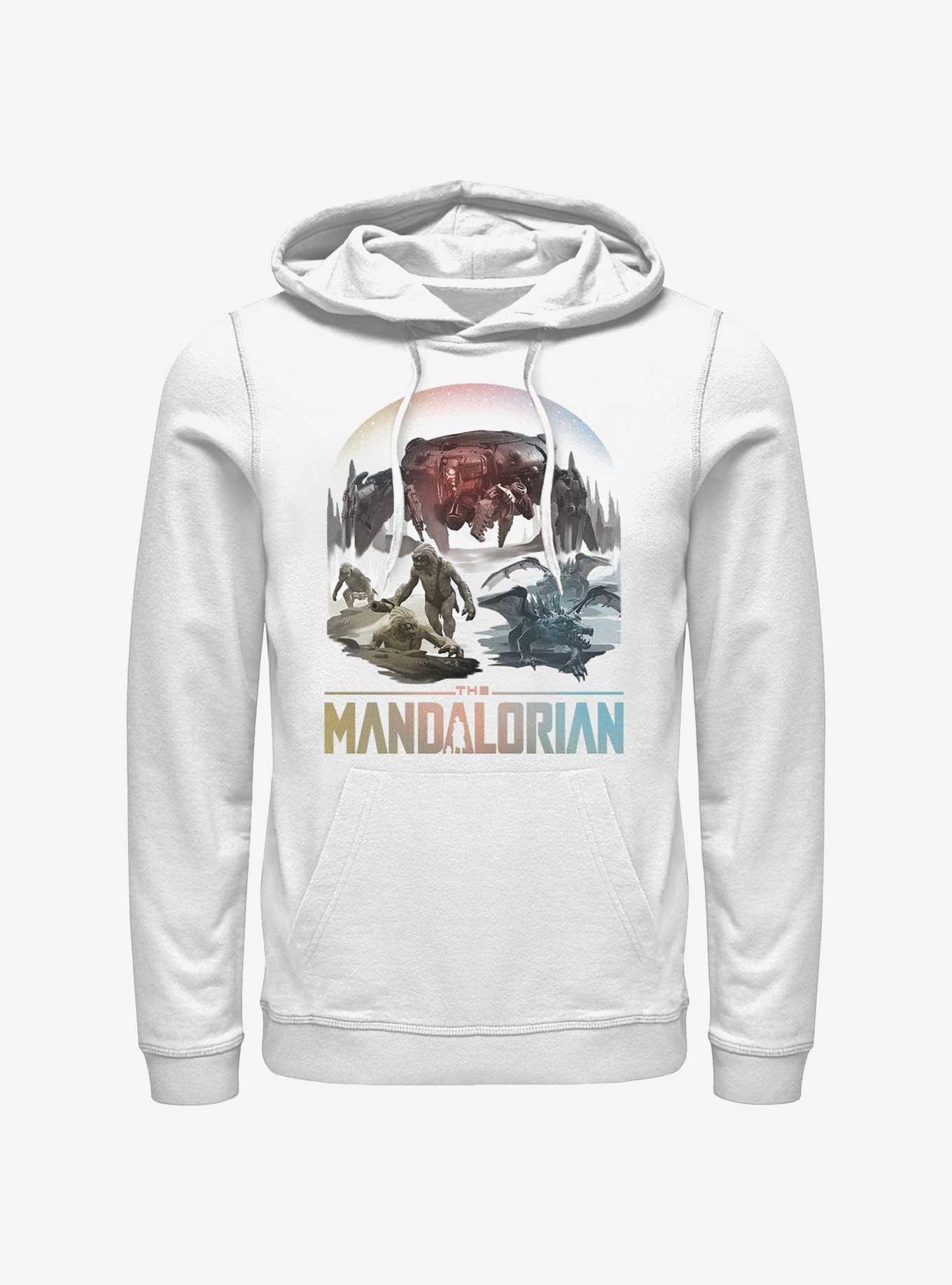 Star Wars The Mandalorian The Living Waters in the Mines of Mandalore Hoodie, WHITE, hi-res