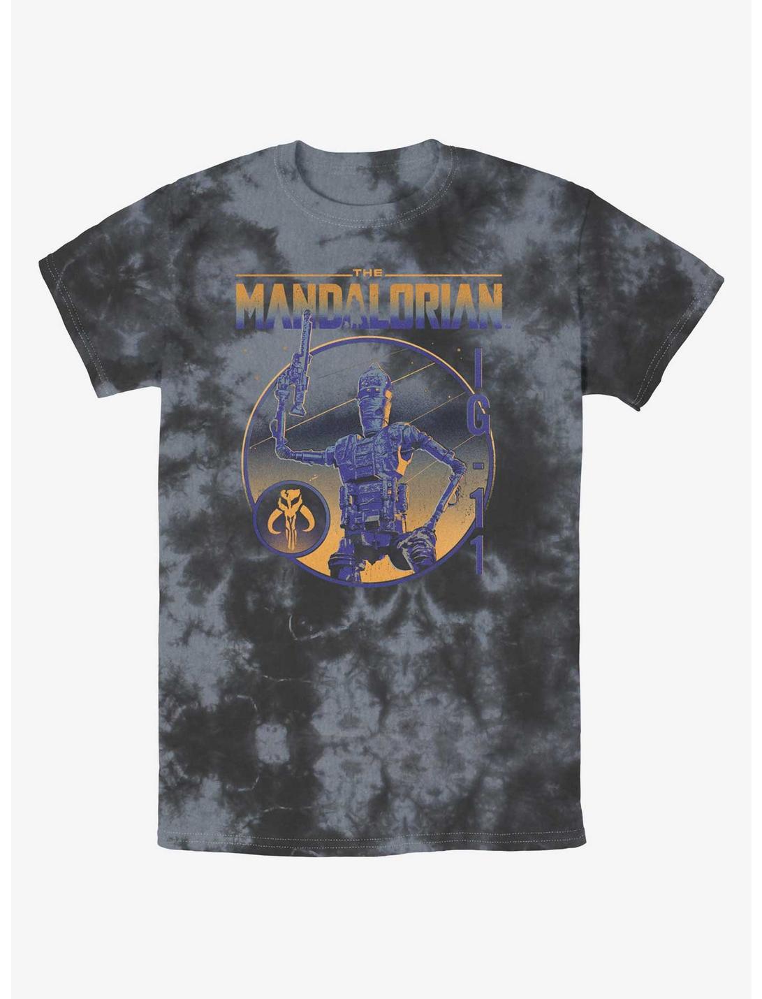 Star Wars The Mandalorian Court of Owls Tie-Dye T-Shirt, BLKCHAR, hi-res