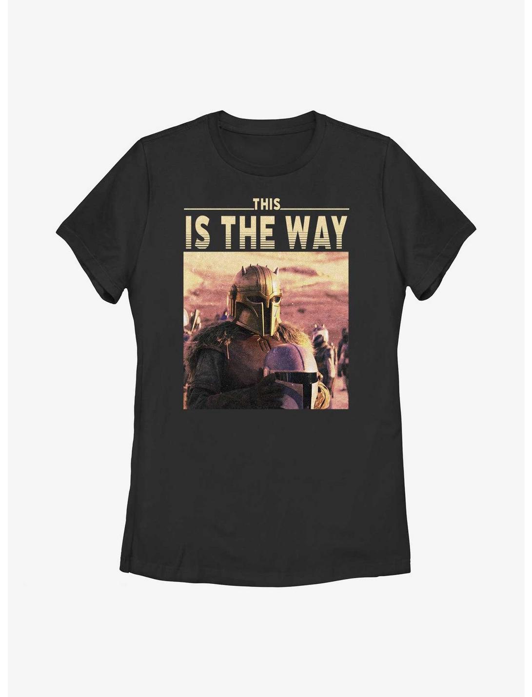 Star Wars The Mandalorian Nightwatchmen Womens T-Shirt, BLACK, hi-res